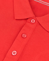 Men's Full Sleeve Polo - Red
